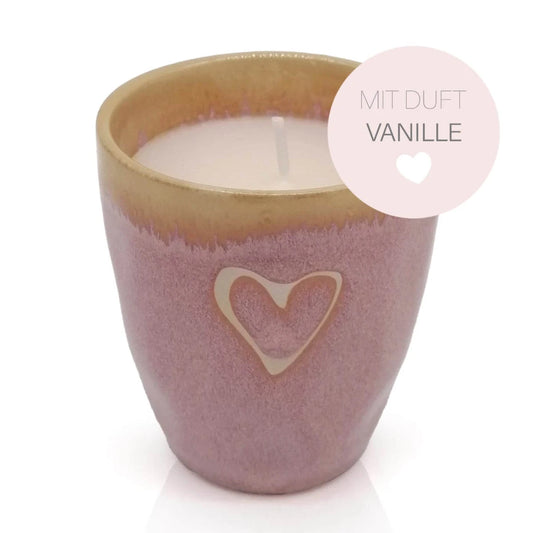 Duftkerze in wunderschönem Espressobecher Vanille